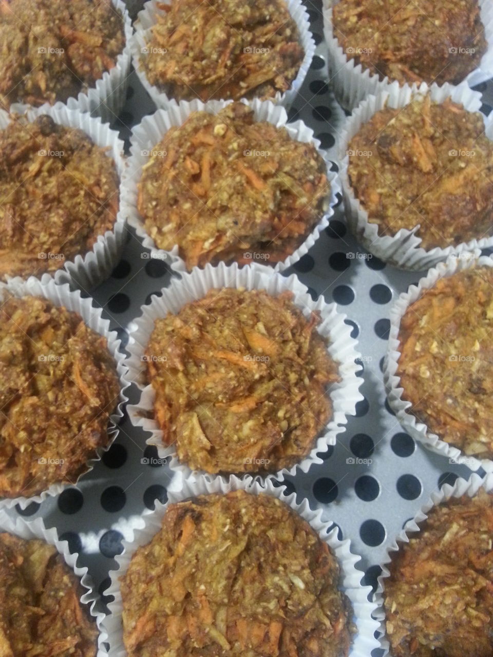 carrot apple & pear muffins