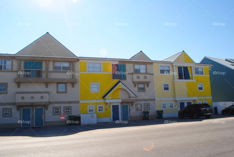 A yellow house at Miramar beach, Fl