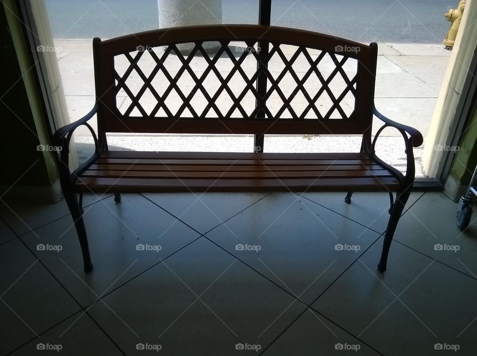 Bench by a Window