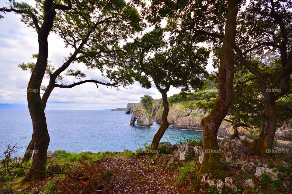 The amazing coast of Asturias in Spain 