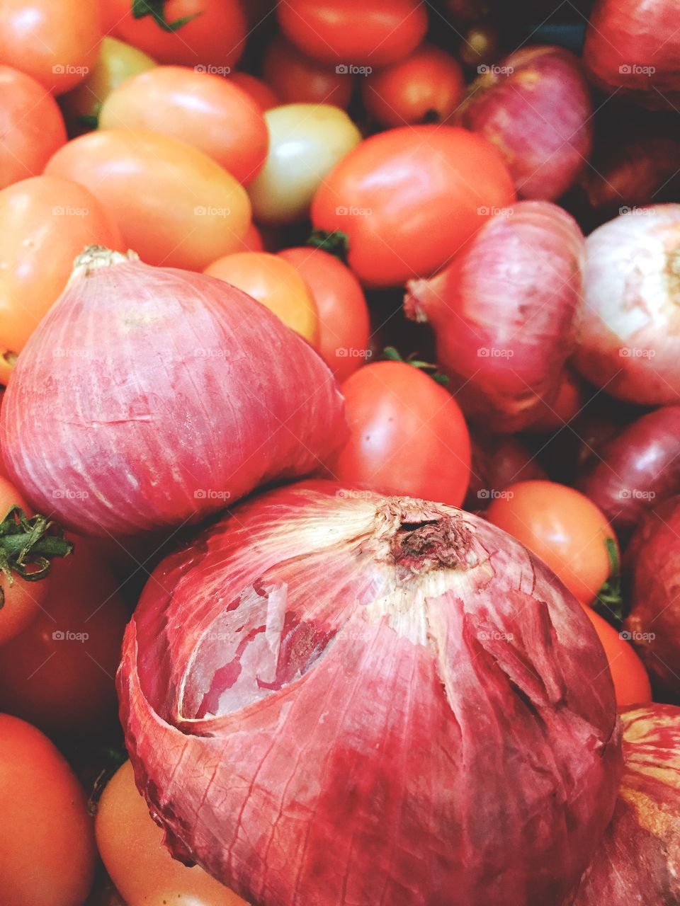 Onions with tomatoes