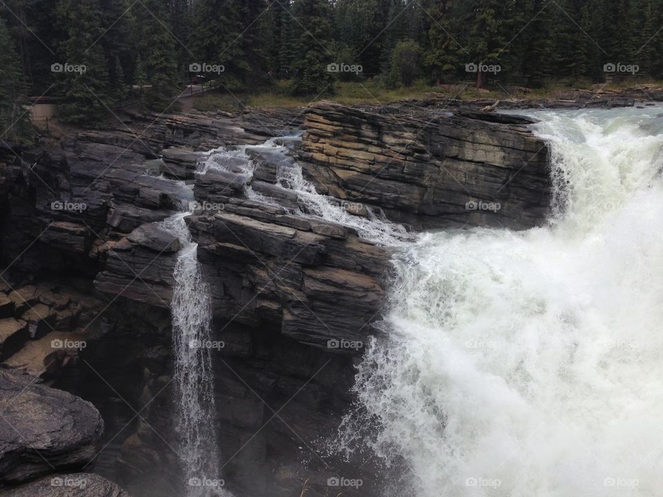 Beautiful waterfall in Canada.