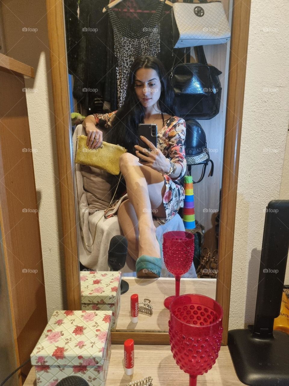 A toast to colors with clothes