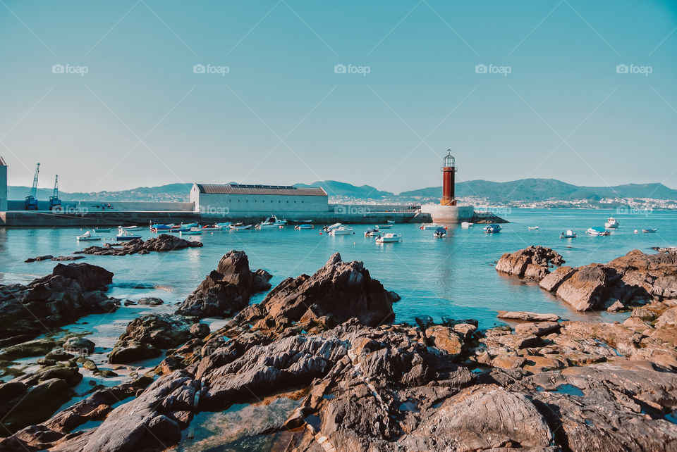 a lighthouse, Vigo-Spain
