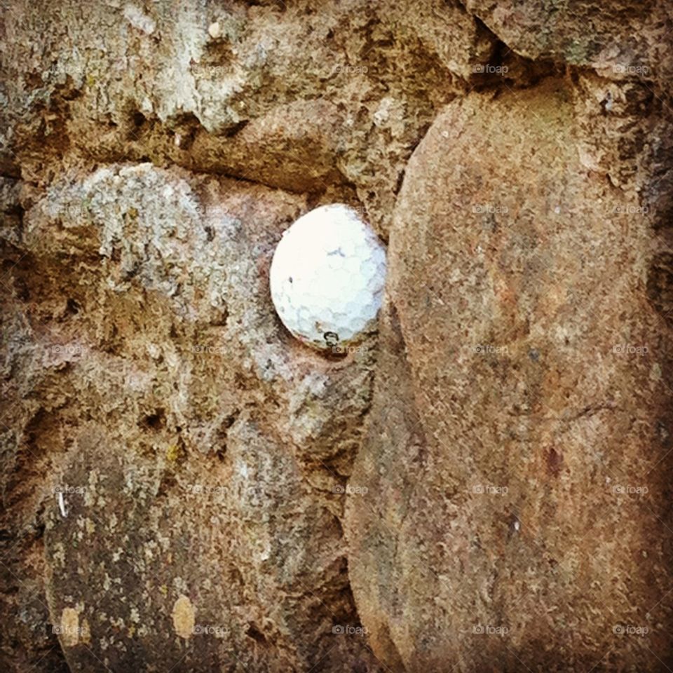 Golf ball in a Wall