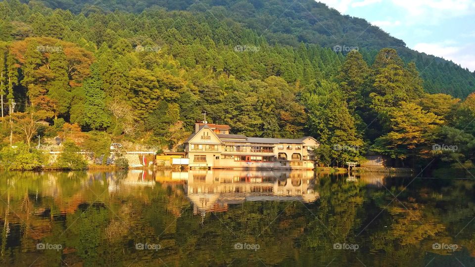 Beautiful lake reflection