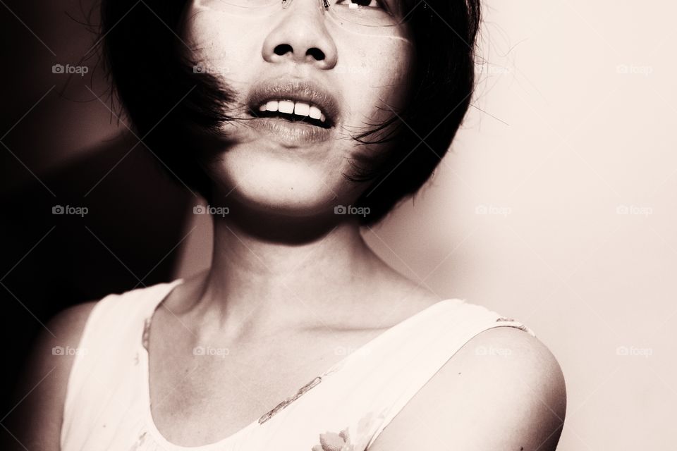 Portrait of beautiful asian girl