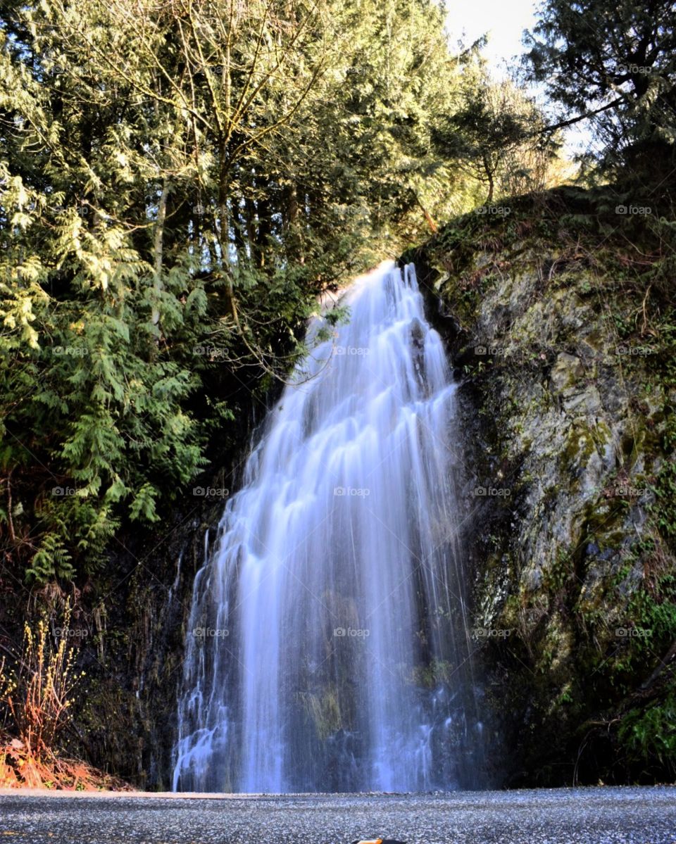 Waterfalls at the base of Mount Thom in Chilliwack