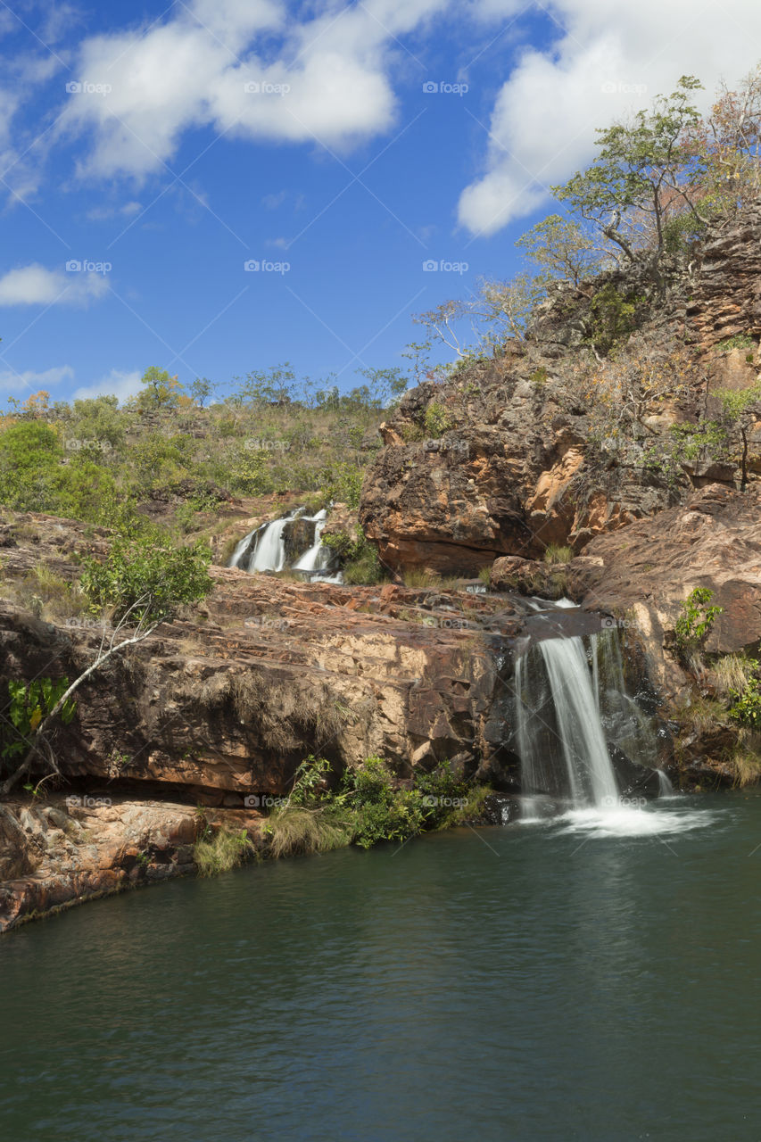 Waterfall in Chapada dos Veadeiros.