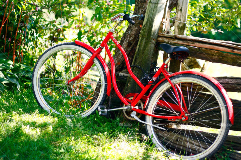 bicycle red velo by mariesoleil2012