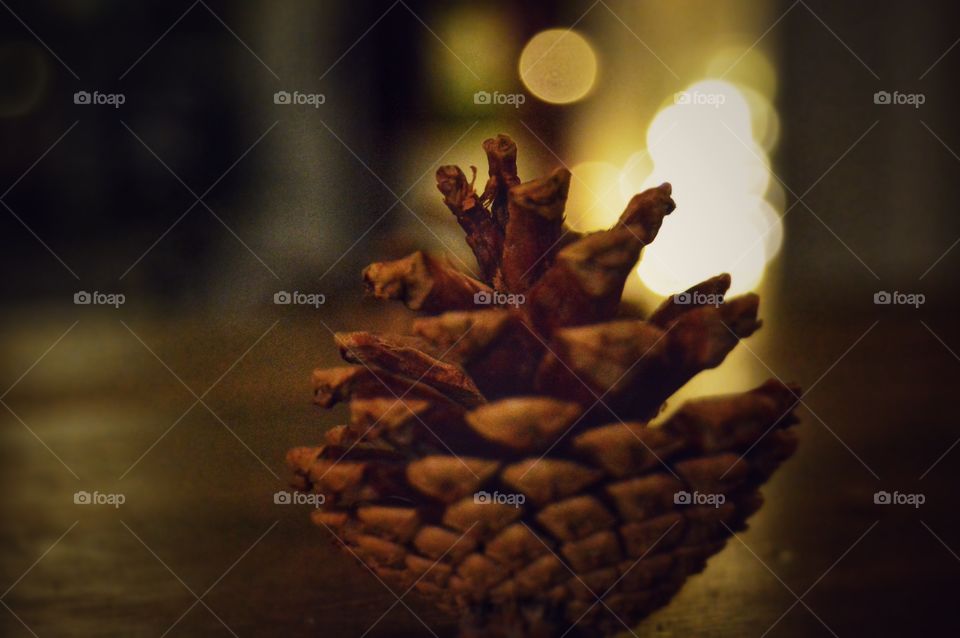 Cone and bokeh lights