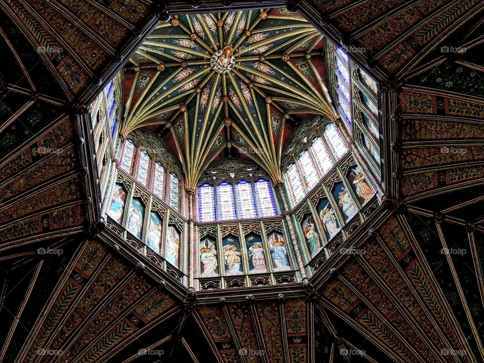 Ely Cathedral, ceiling detail. 