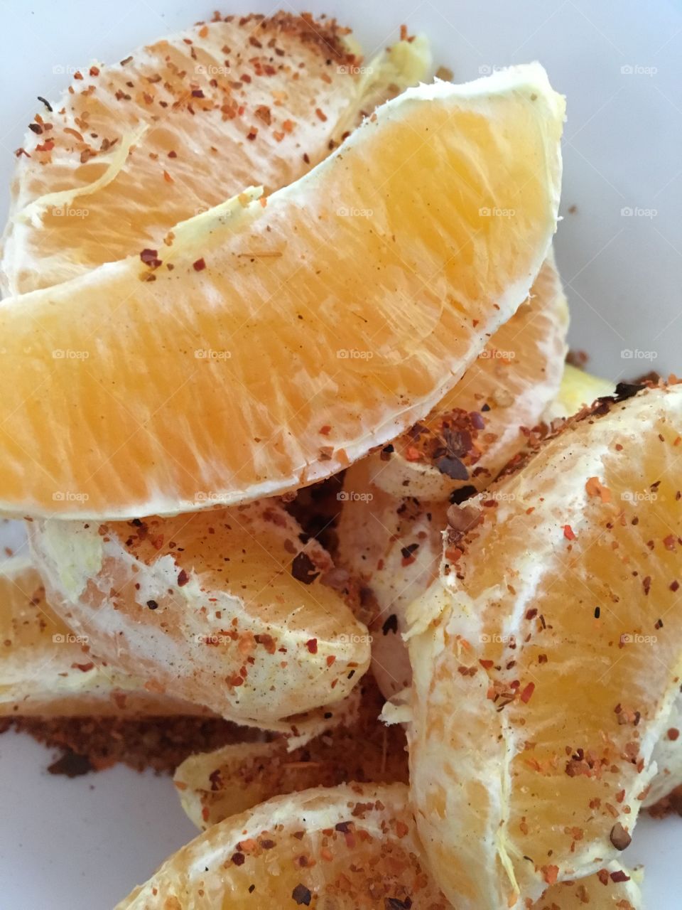 Spicy orange slices