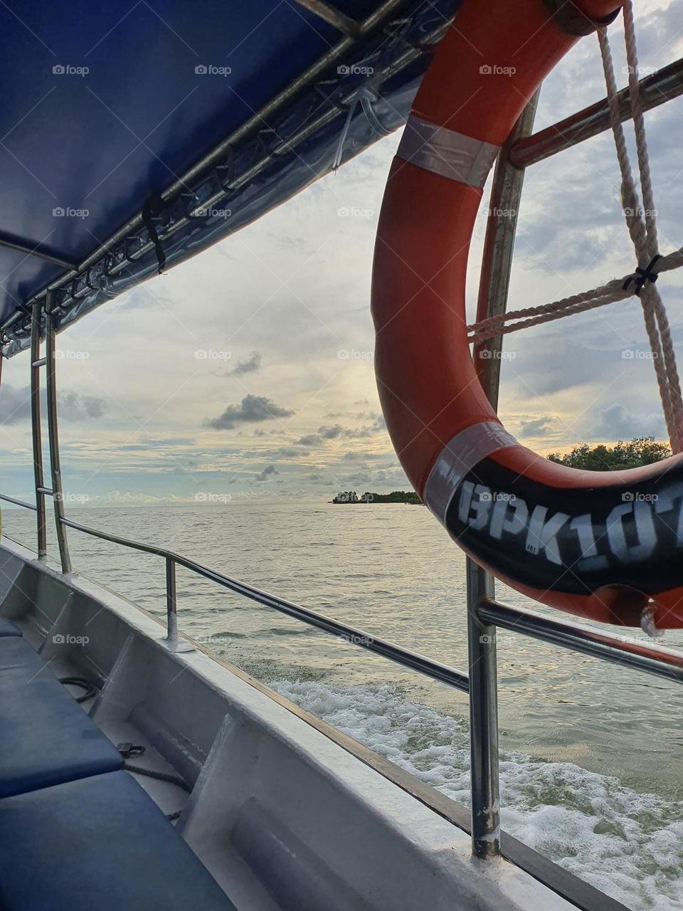 Sunset at Rivermouth from the Boat