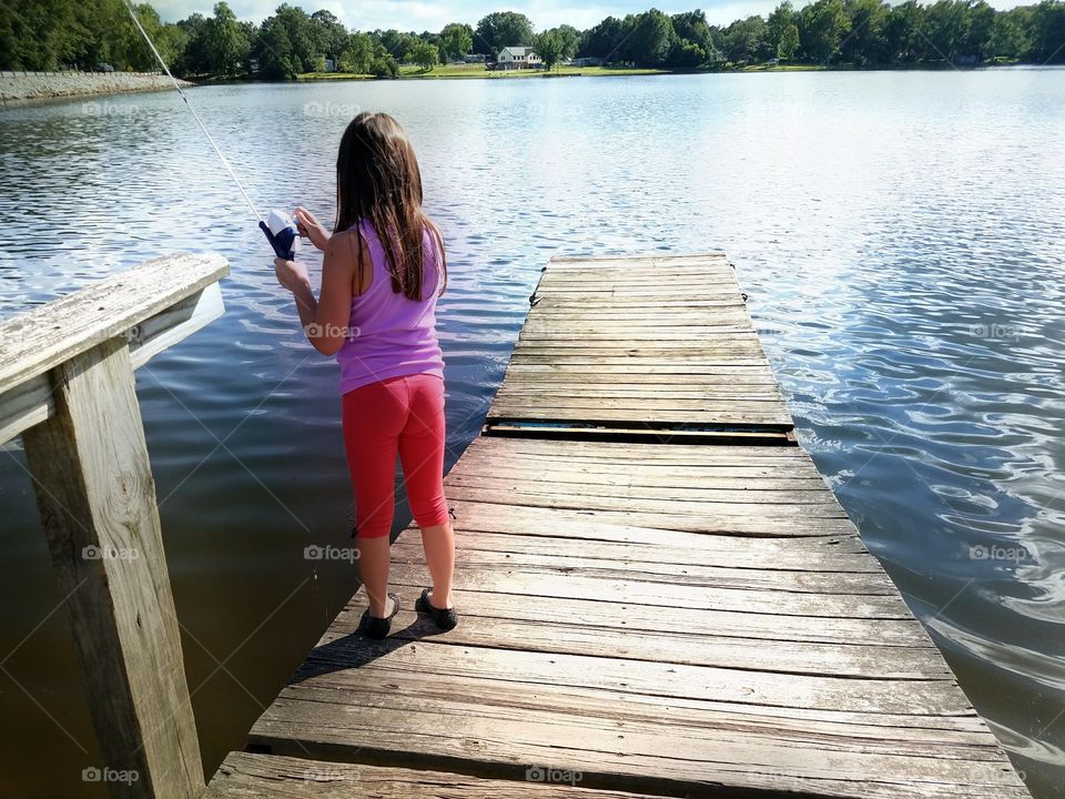 A princess fishing