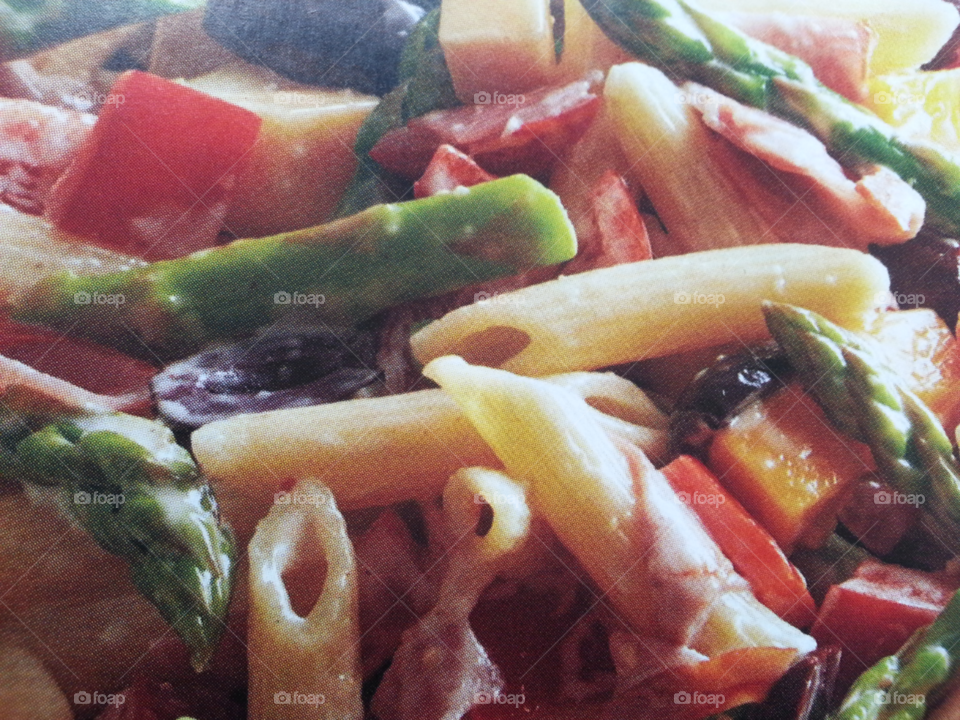 Penne w/asparagus salad. found this recipe in a magazine...Delicious!!