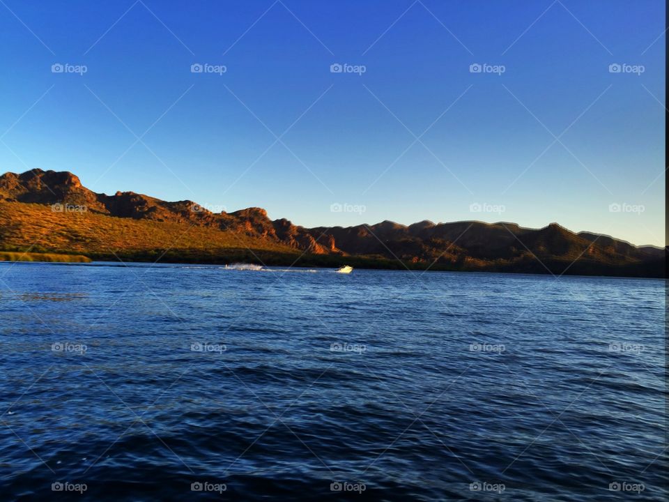 Water, No Person, Sunset, Landscape, Lake