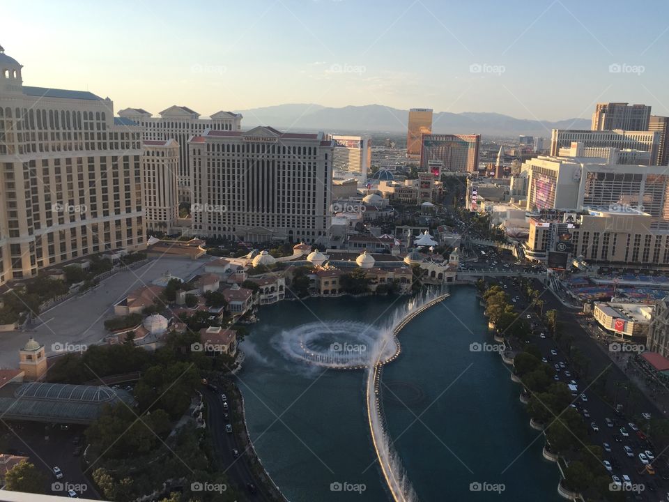 View from Metropole  hotel in Vegas