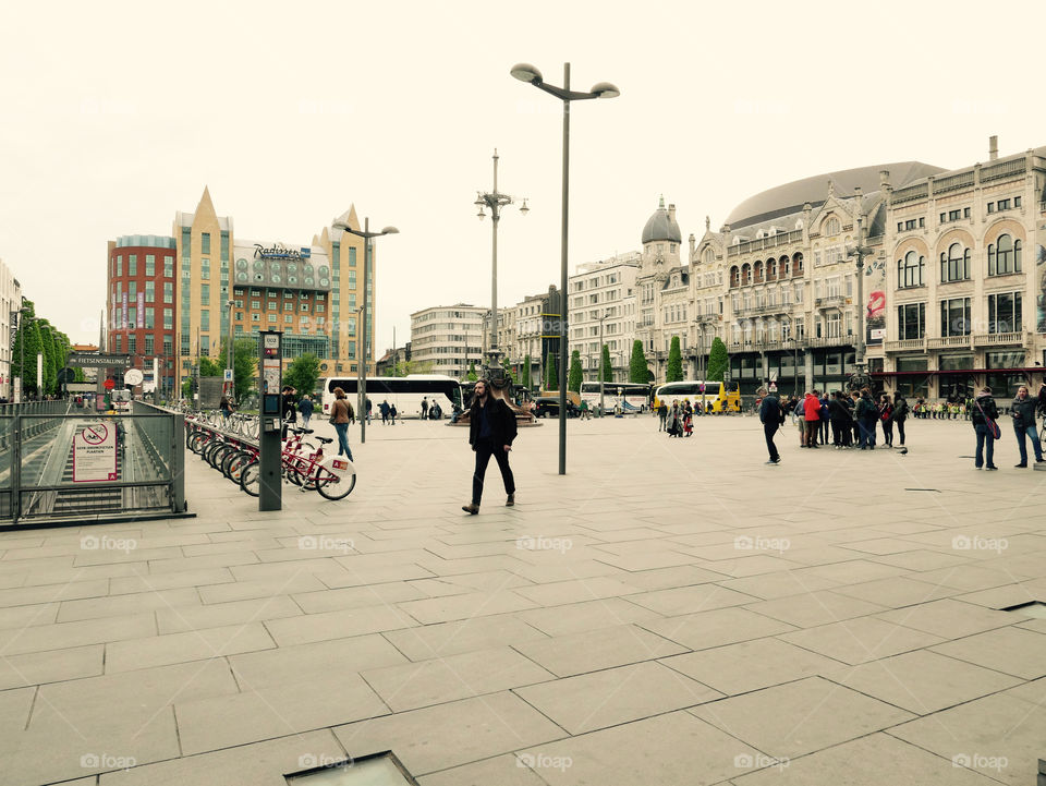 Street photography in Antwerp.
