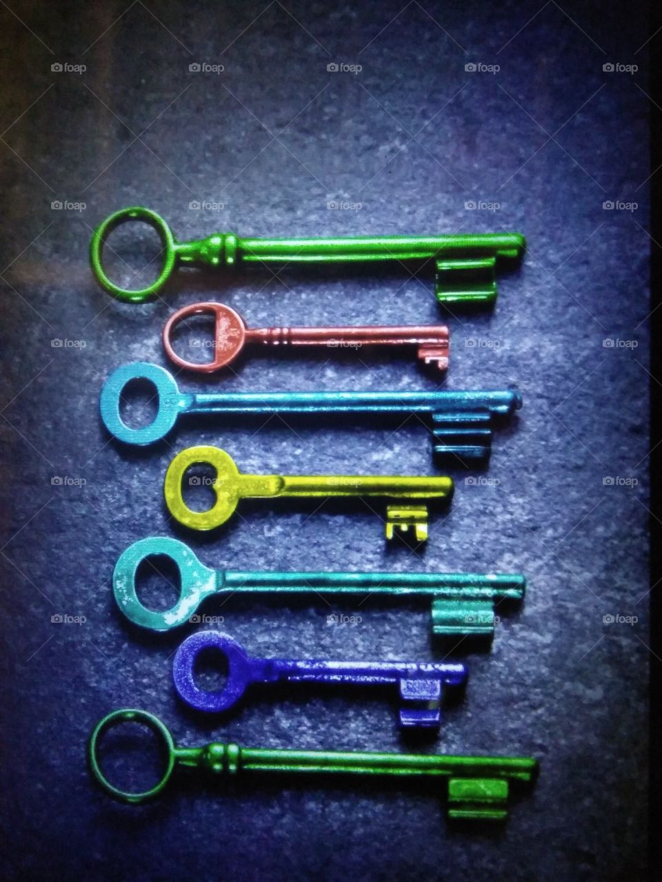 a bunch of keys....