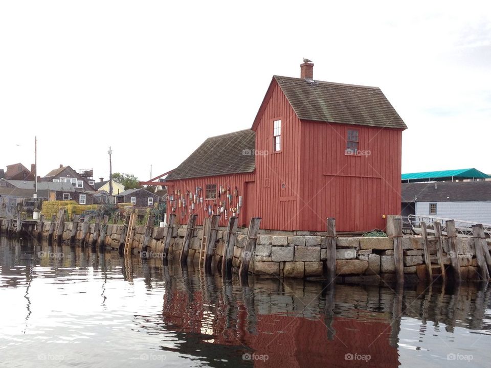 Barn on the water