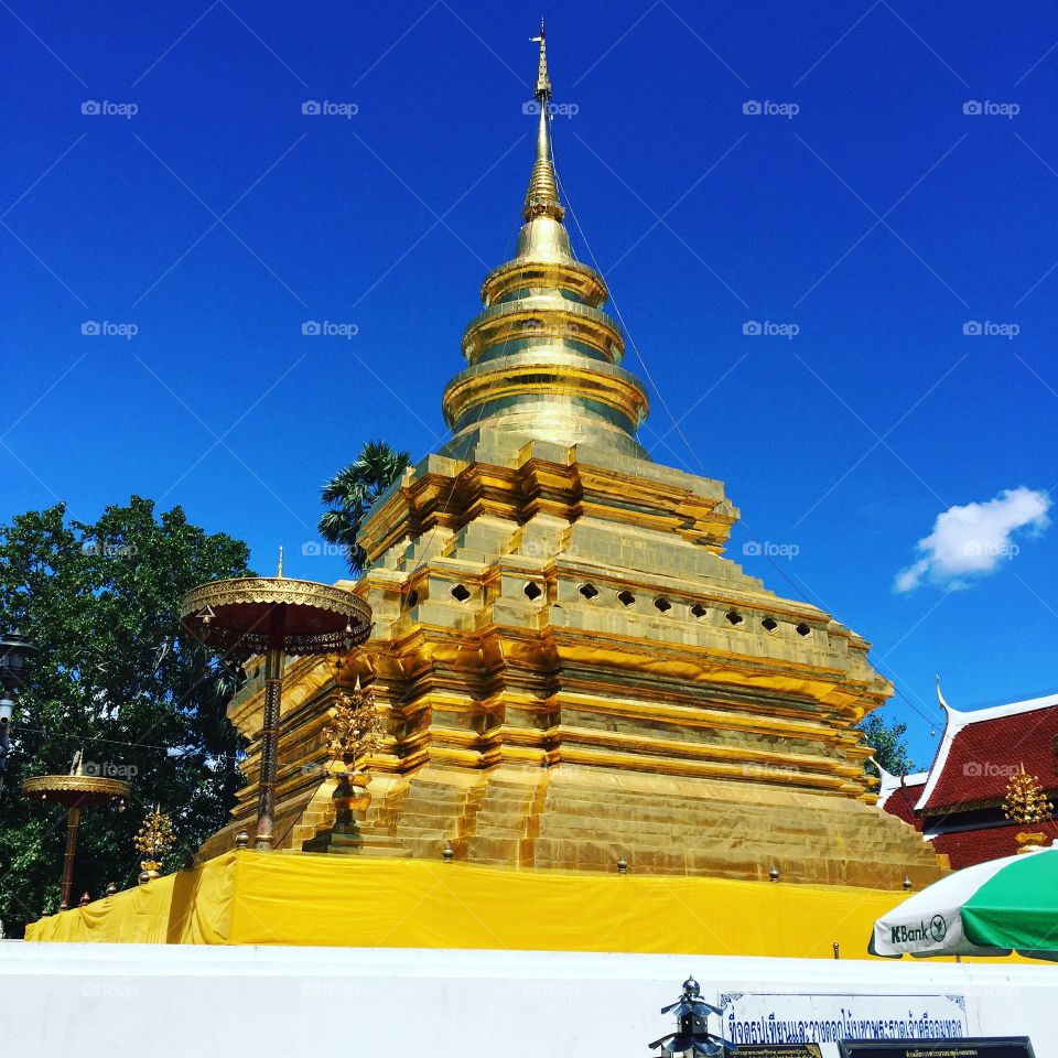 Sri jomthong pagoda, Chaingmai, Thailand.