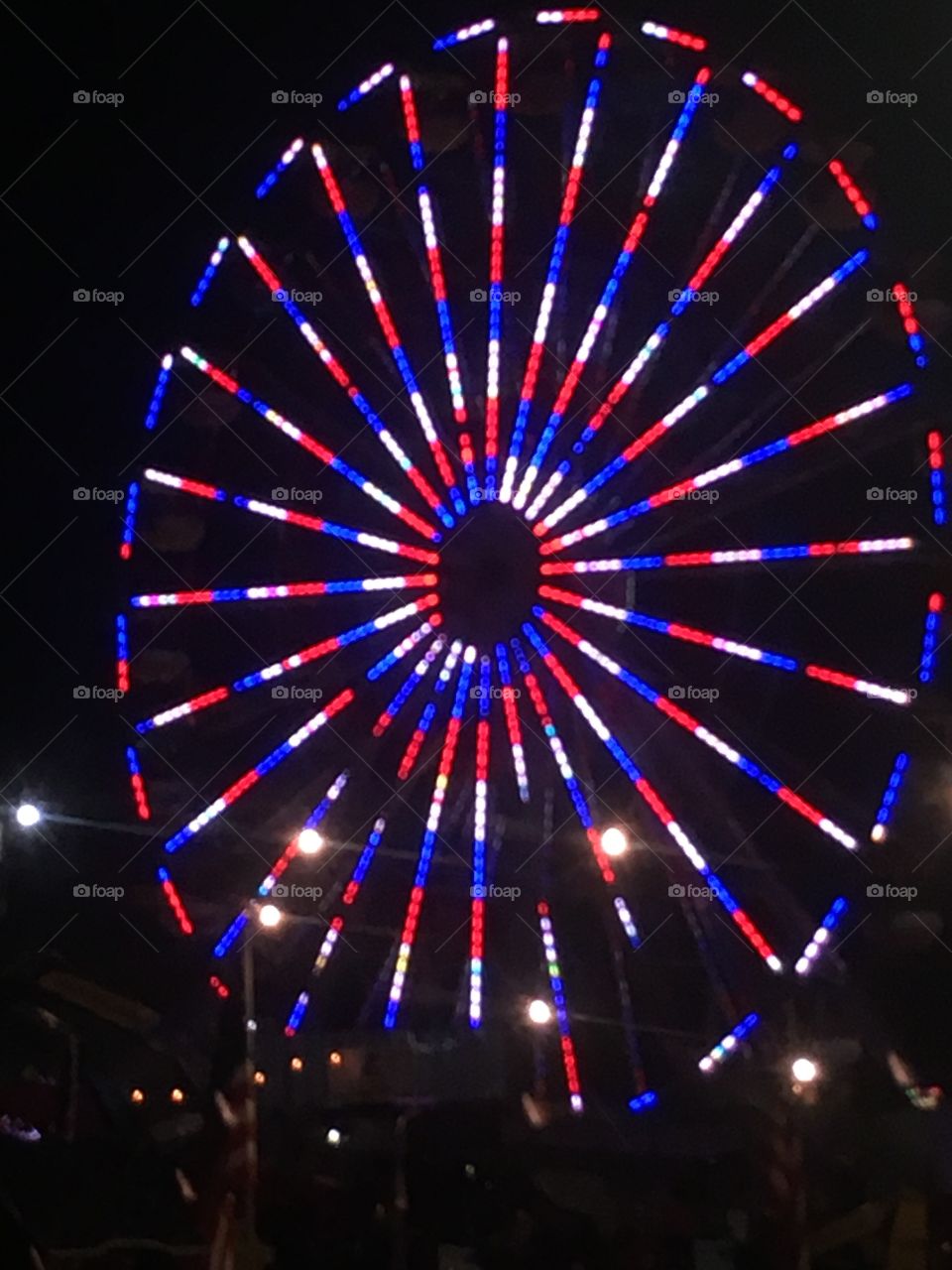Giant Ferris wheels at the canfieldfair