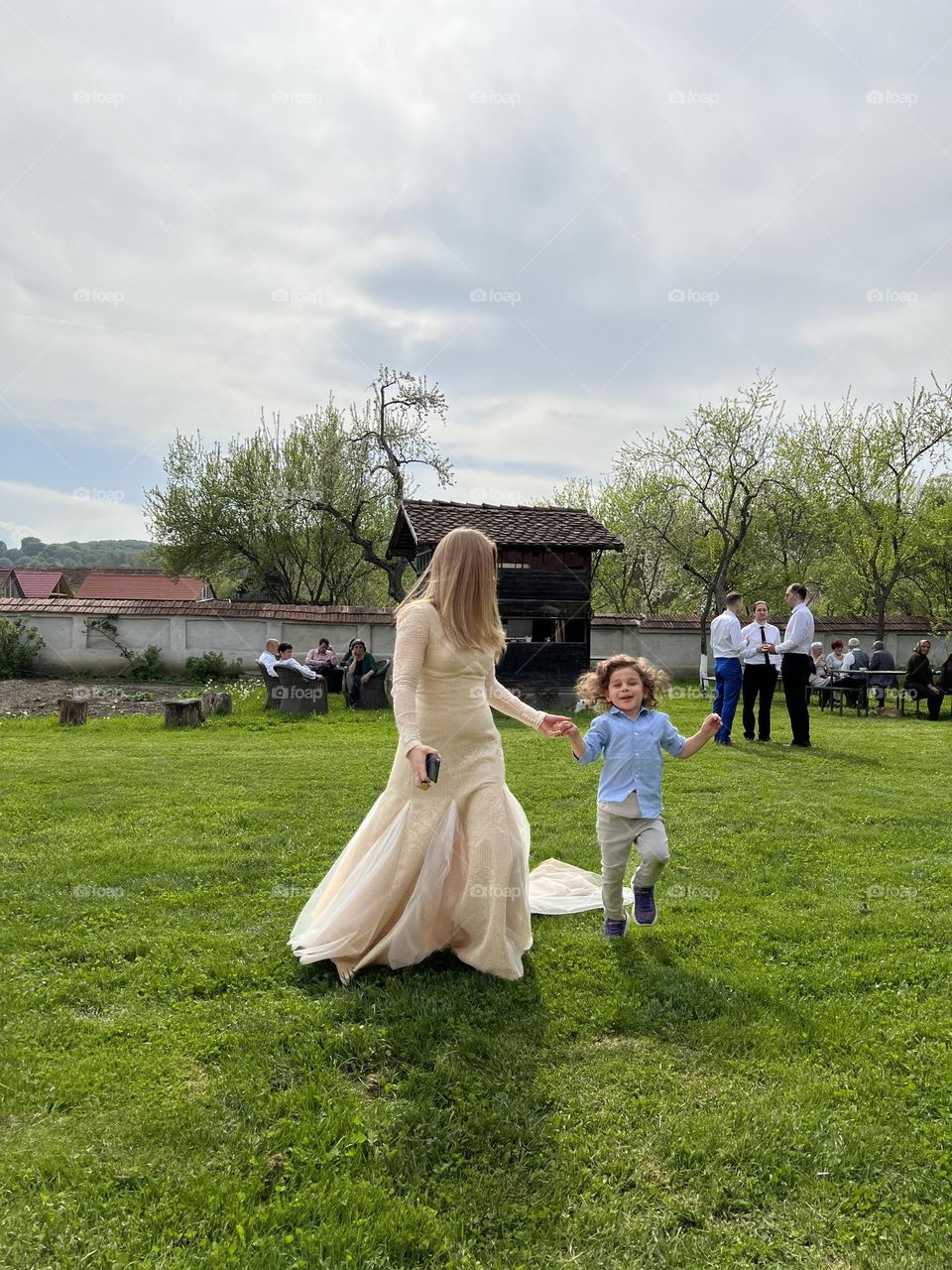 The bride and little love