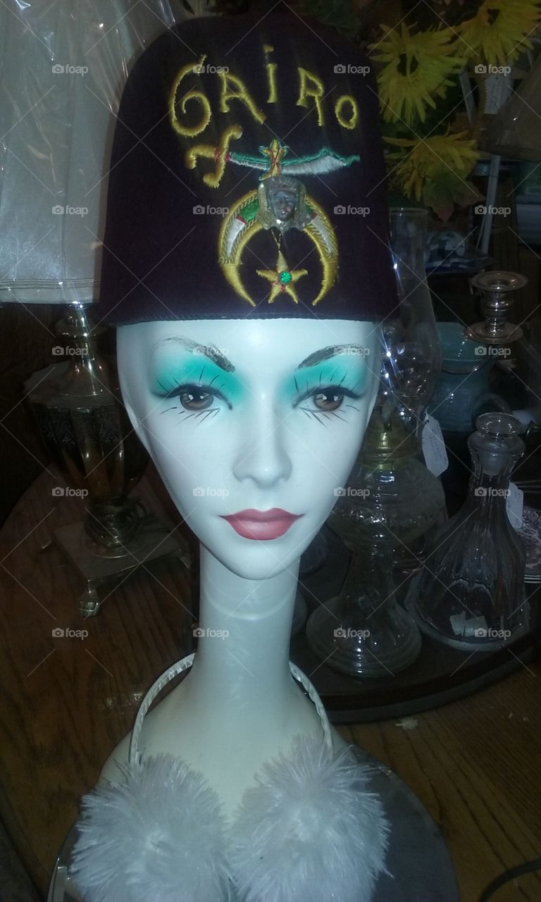 mannequin with  fez