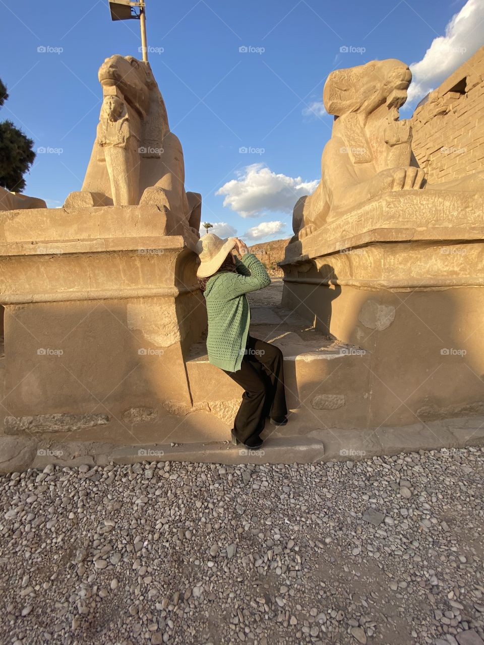 Sightseeing in Karnak Temple, Luxor, Egypt 