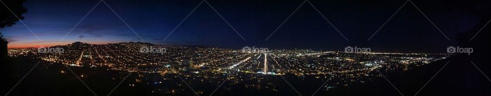 High on top of Bernal Heights.