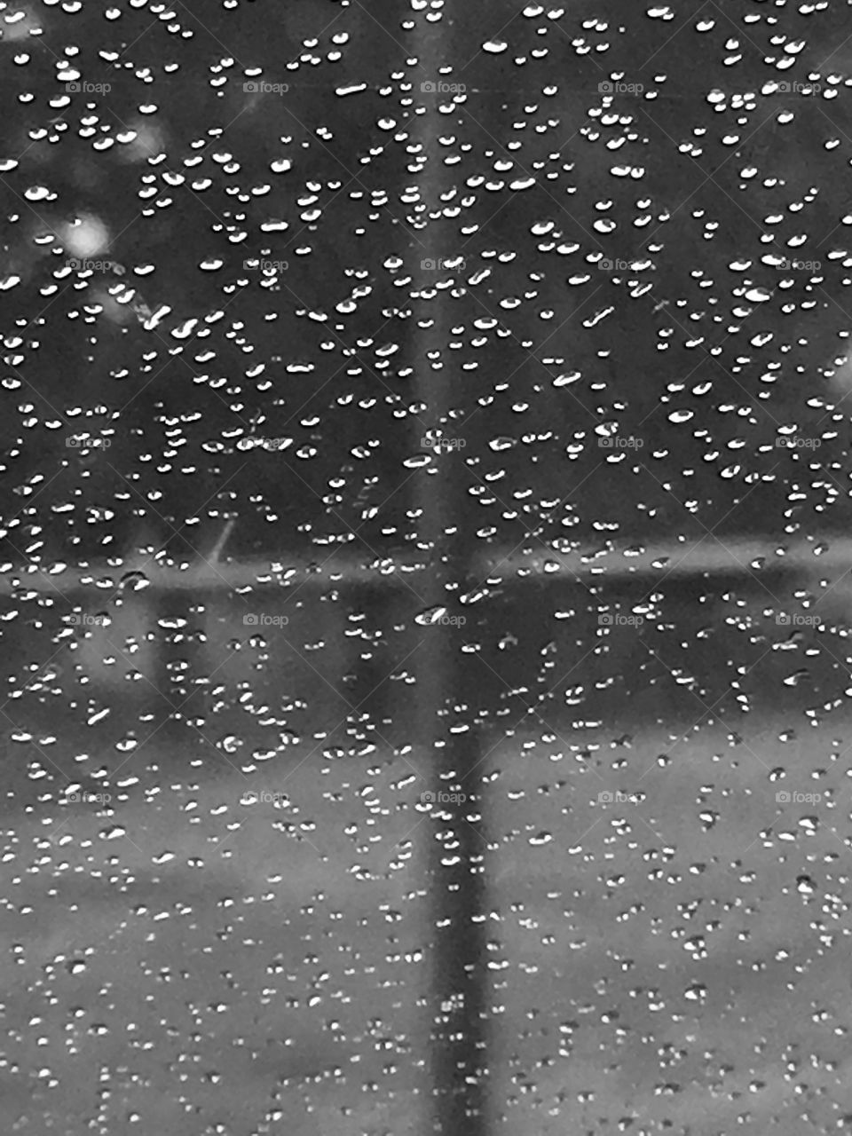 Raindrops windshield 