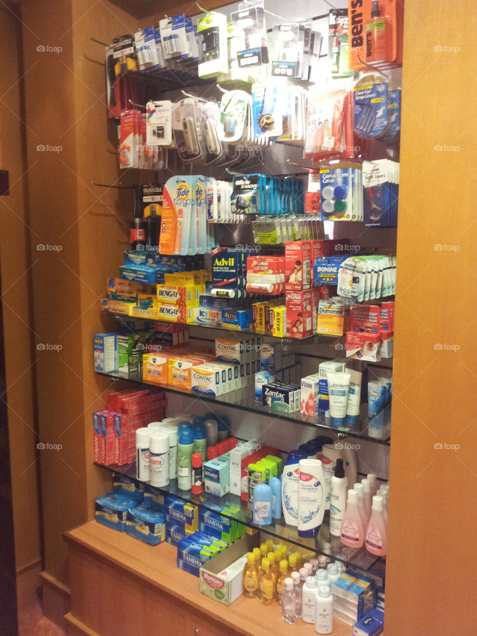 Toiletries and personal care items at the gift shop on Norwegian Gem  