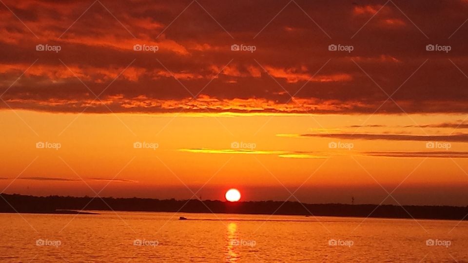 sunset in the harbor . sunset in the harbor 