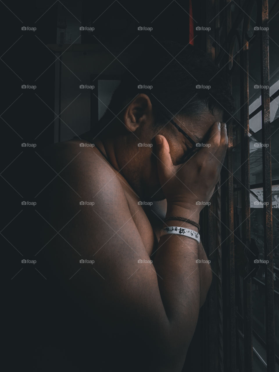 Illustration photo of a depression man