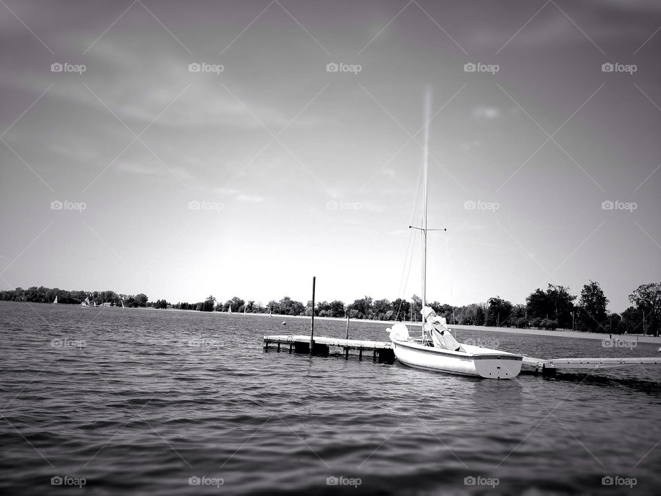 ocean water lake boat by mic2233