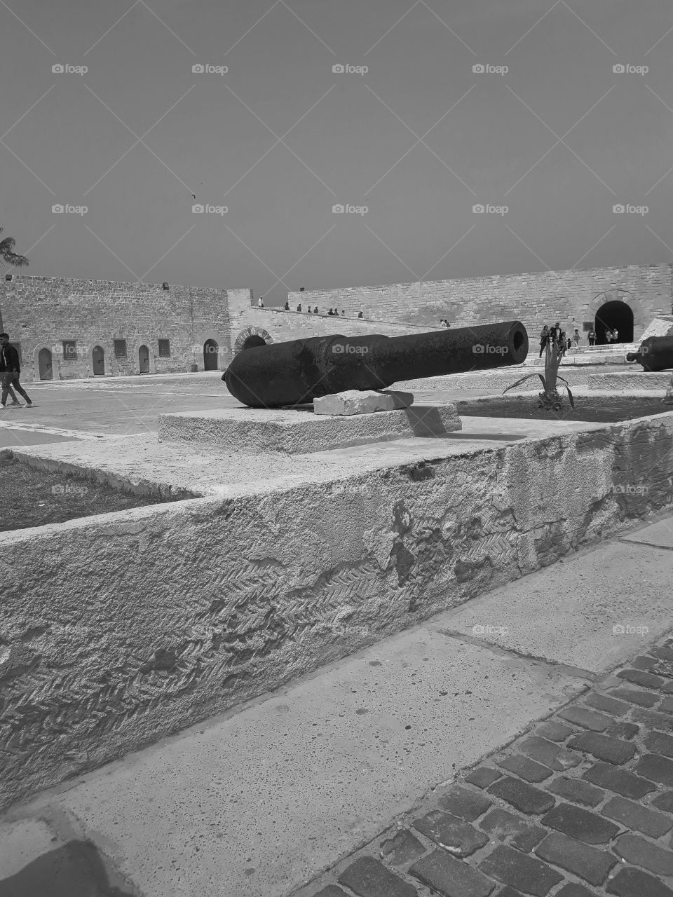 Inside view of the Citadel of Qaitbay from Alexandria.