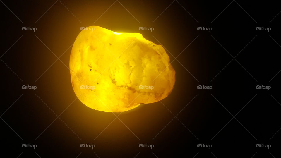 glowing rock