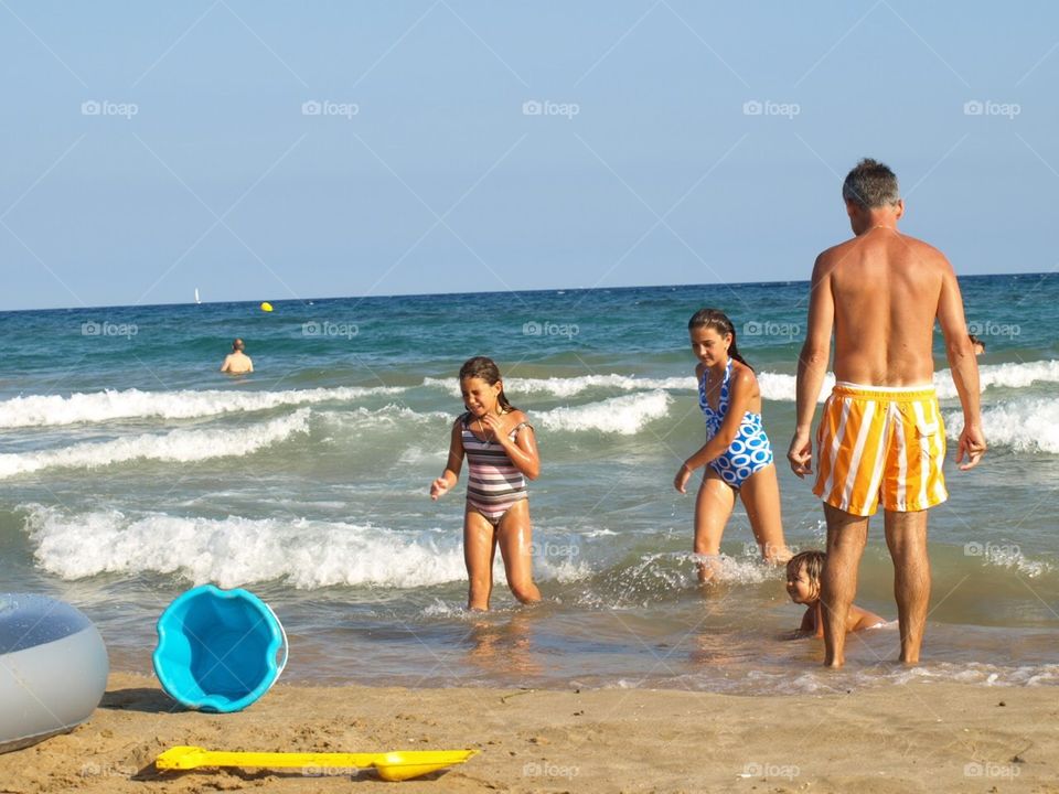 Dia de playa en familia