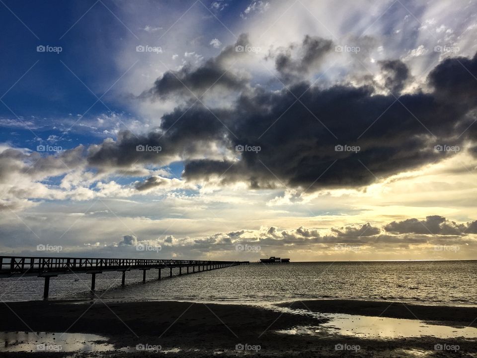 Long bridge in Bjärred Sweden.