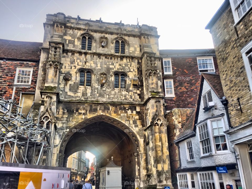 Canterbury cathedral entrance 