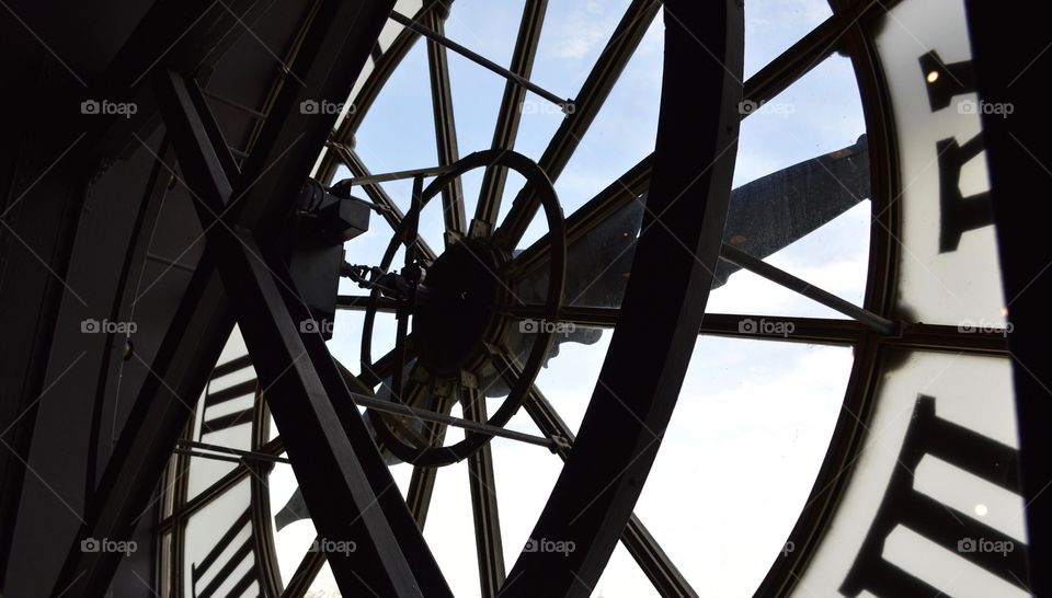 Gears of a clock in France