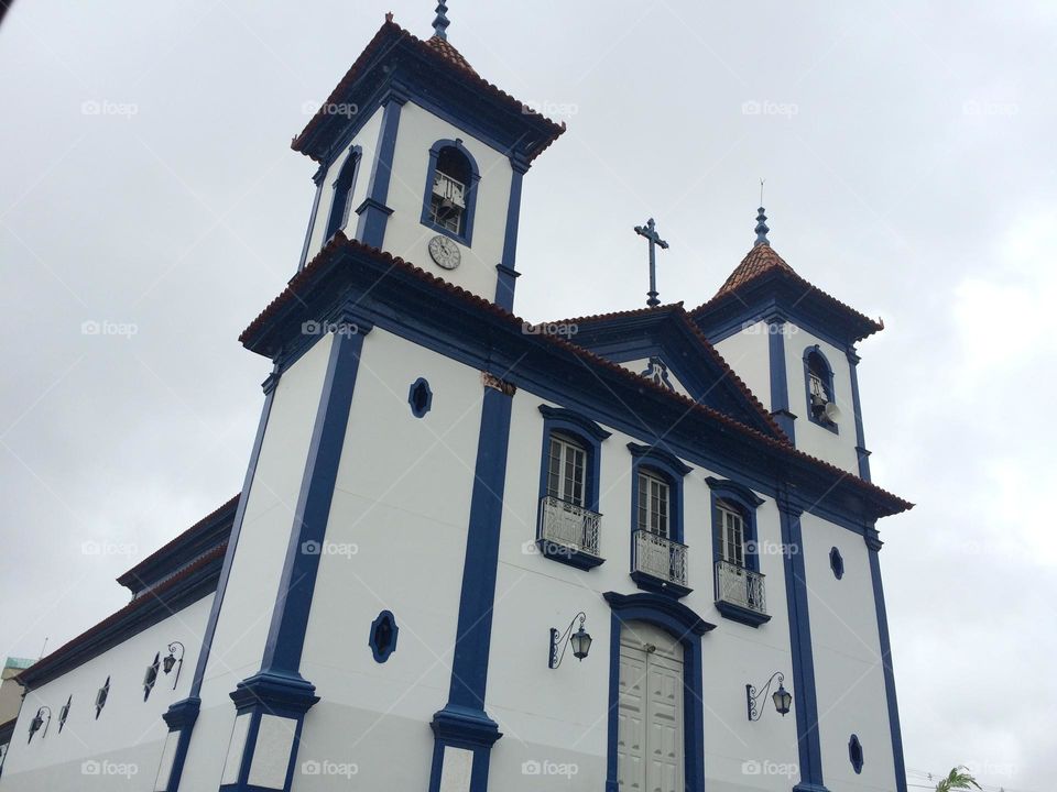 A baroque style church in Sete Lagoas, Brazil