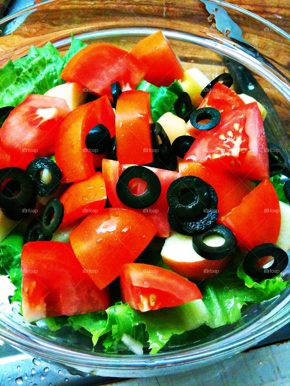 food tomato apple salad by sonchai