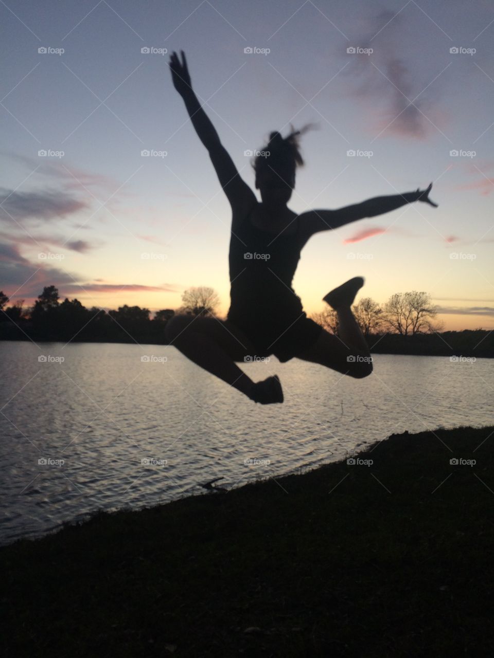 Silhouette of dancer