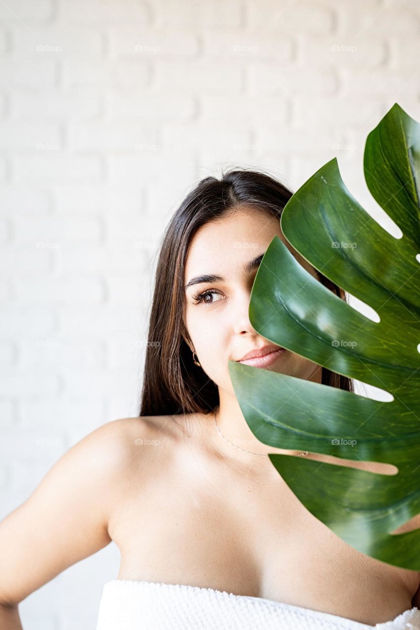 woman with natural skin