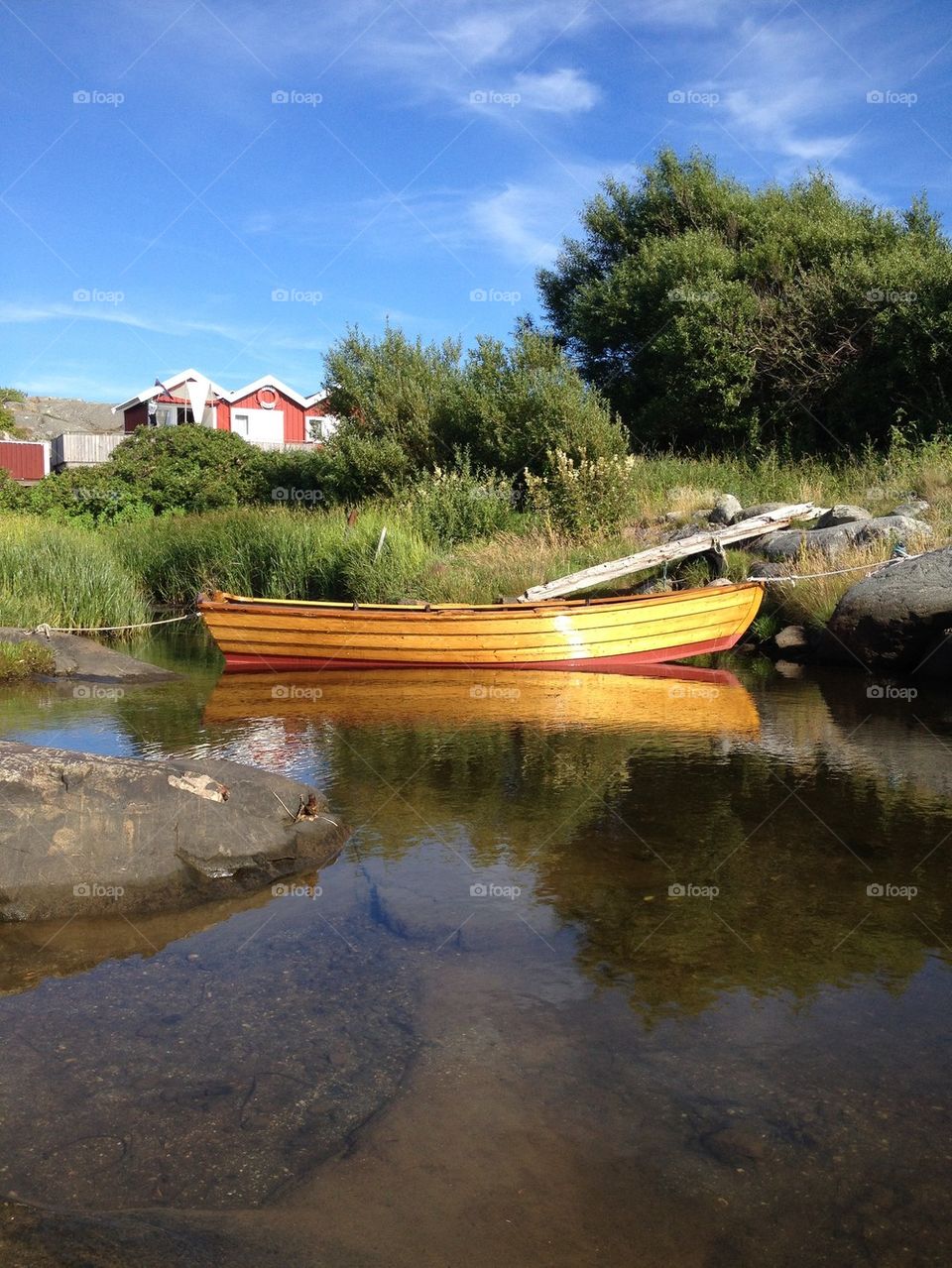 The woodenboat in the ocean again