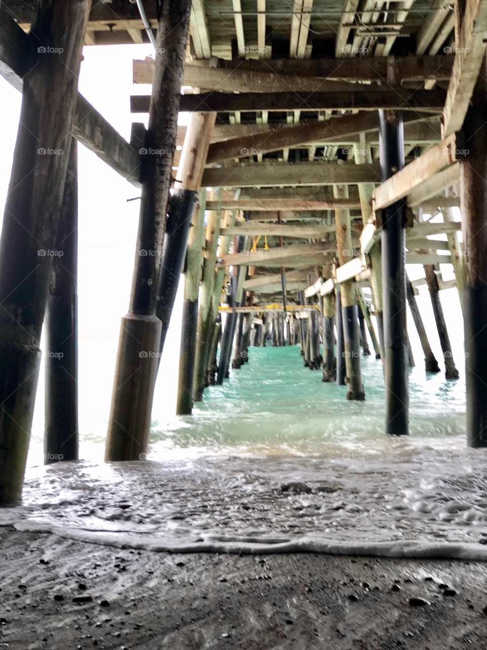 View Under the Pier! Perfect Canvas Art, Hotel Art, Greeting Card Art, Beachhouse Art, Beach Wall Decor!