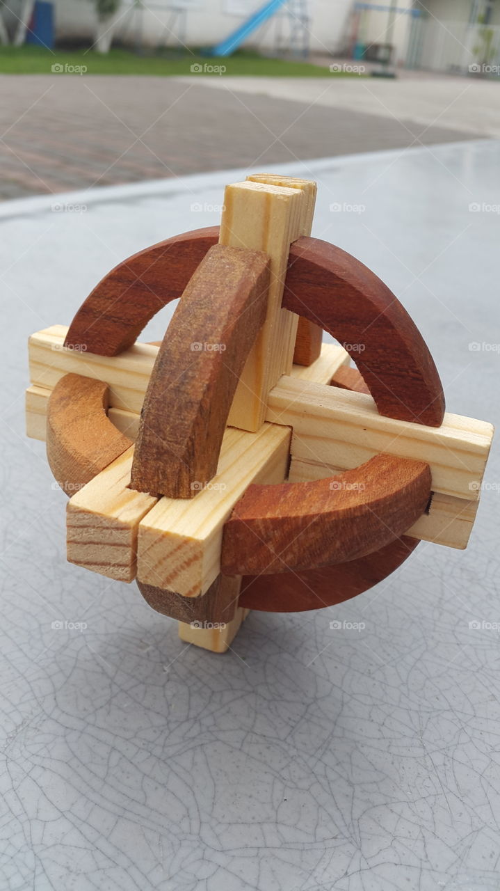 Craft Puzzle of wood. Craft Puzzle of Wood