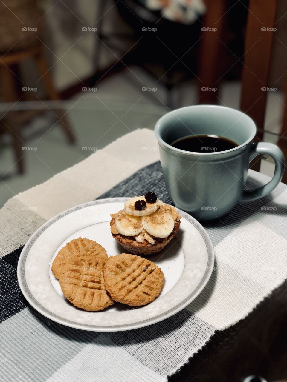 A black coffee and another delicious, is a perfect combination for anywhere time. Love black coffee.